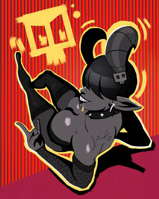 @wawafuu_ Goth Goat OC